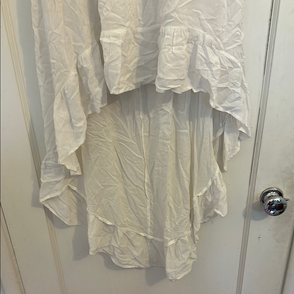 Blake Strapless White Hi-Low Dress - Picture 6 of 6
